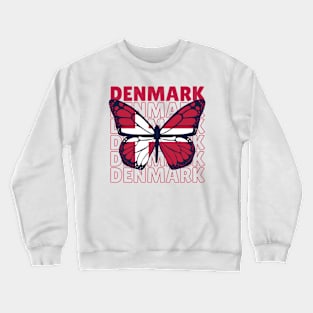 I Love Denmark // Danish Flag // Danish Pride Crewneck Sweatshirt